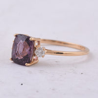 1.64 Ct Cushion Natural Spinel 14K Gold Ring