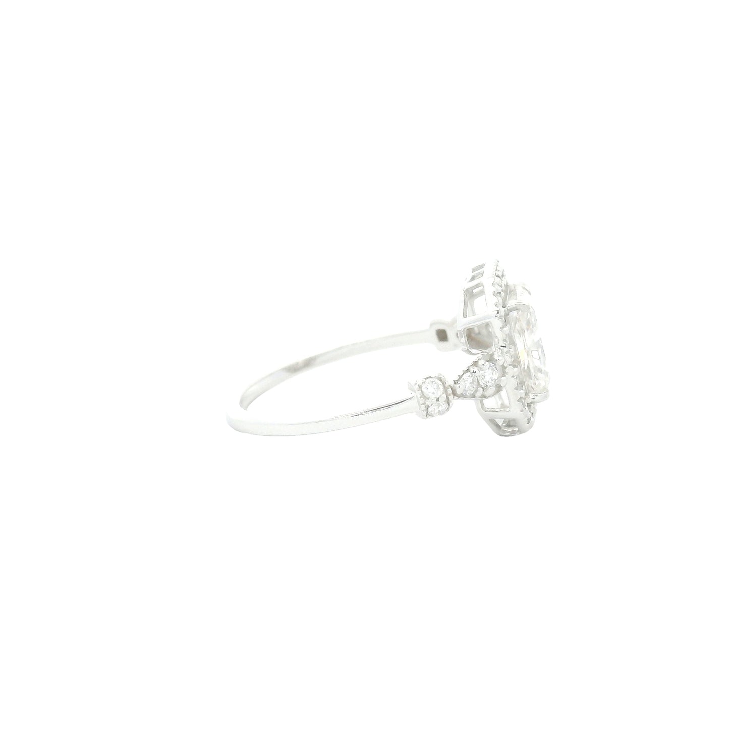 1.49 Carats Lab Grown Diamond 14K Gold Ring