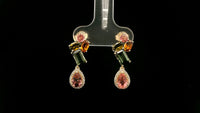 3.59 Ct Pear Tourmaline 14K Gold Earrings