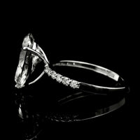 4.25 Carats Lab Grown Diamond 14K Gold Ring
