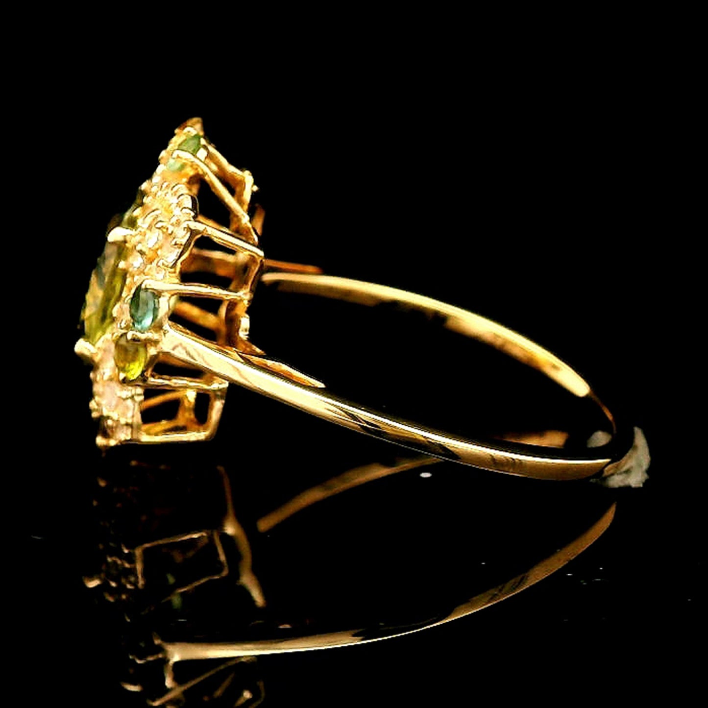 1.81 Ct Oval Tourmaline 14K Gold Ring