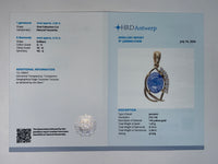 2.41 Ct Oval Cabochon Cut Natural Tanzanite 14K Gold Pendant
