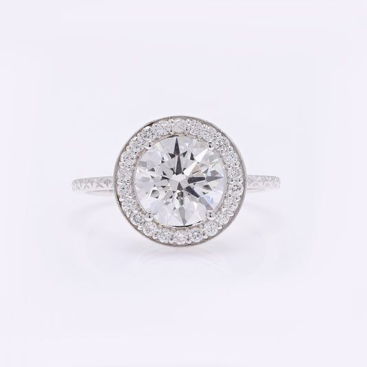 2.33 Carats Lab Grown Diamond 14K Gold Ring