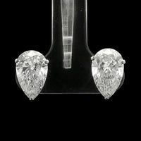 4.03 Carats Lab Grown Diamond 14K Gold Earrings
