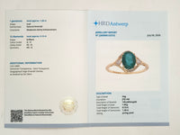 1.39 Ct Oval Natural Emerald 14K Gold Ring