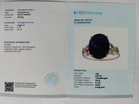 7.06 Ct Oval Mixed Cut Natural Sapphire 14K Gold Ring