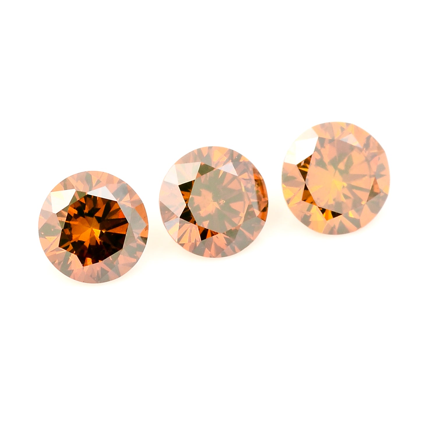 0.50 Red Diamond Round Loose Gemstone