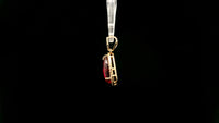 2.38 Ct Pear Natural Tourmaline 14K Gold Pendant