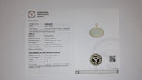 34.90 Ct Pear Cabochon Natural Opal 14K Gold Pendant