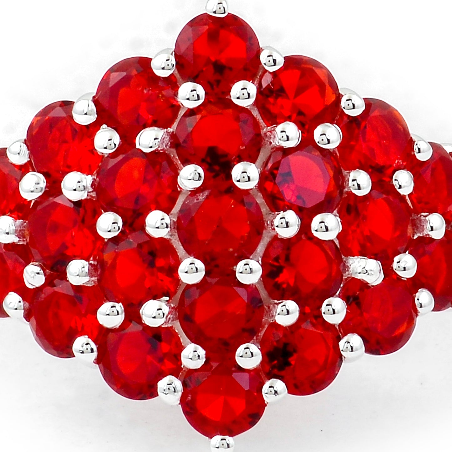 3.02 Ct Round Created Ruby 925 Sterling Silver Ring