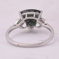 2.38 Ct Triangle Mixed Cut Natural Tourmaline 950 Platinum Ring