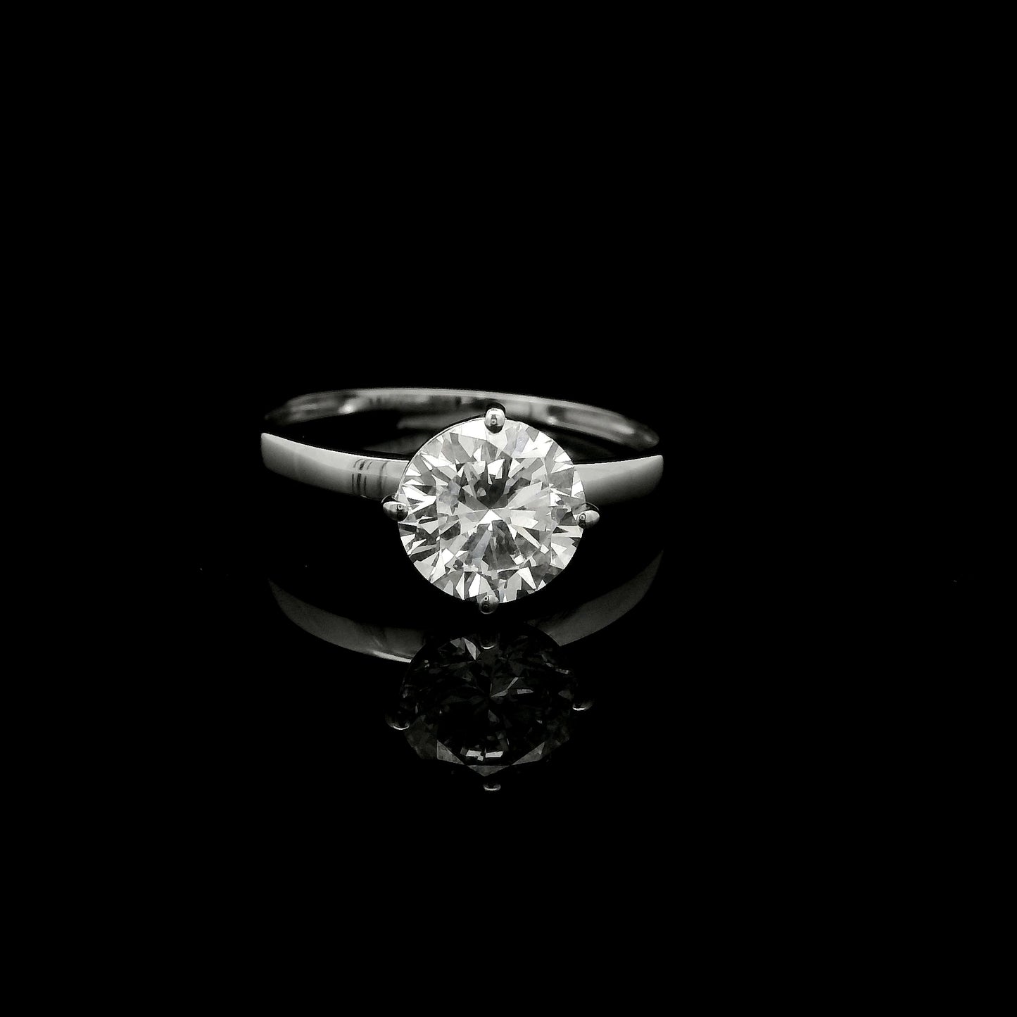 1.50 Ct Round Lab Grown Diamond 14K Gold Ring