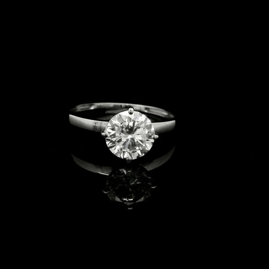 1.50 Ct Round Lab Grown Diamond 14K Gold Ring