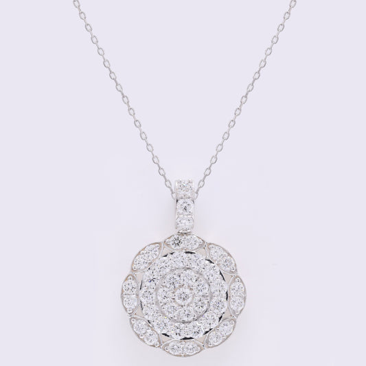 2.15 Carats Lab Grown Diamond 14K Gold Pendant