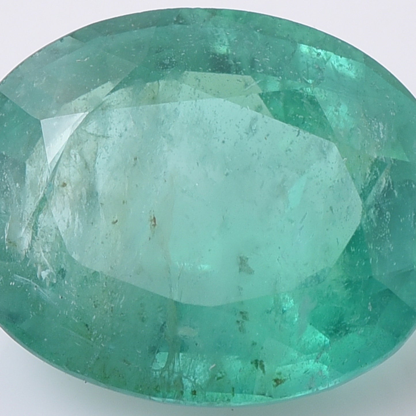 3.15 Natural Beryl Emerald Oval Mixed Cut Gemstone