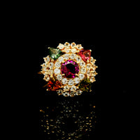 1.75 Ct Round Tourmaline 14K Gold Ring