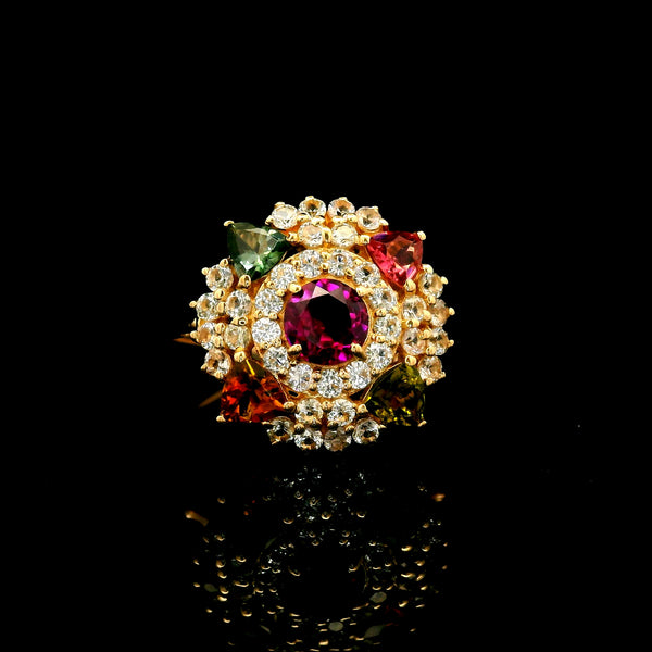1.75 Ct Round Tourmaline 14K Gold Ring