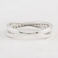 0.41 Ct Round Cubic Zirconia 925 Sterling Silver Ring