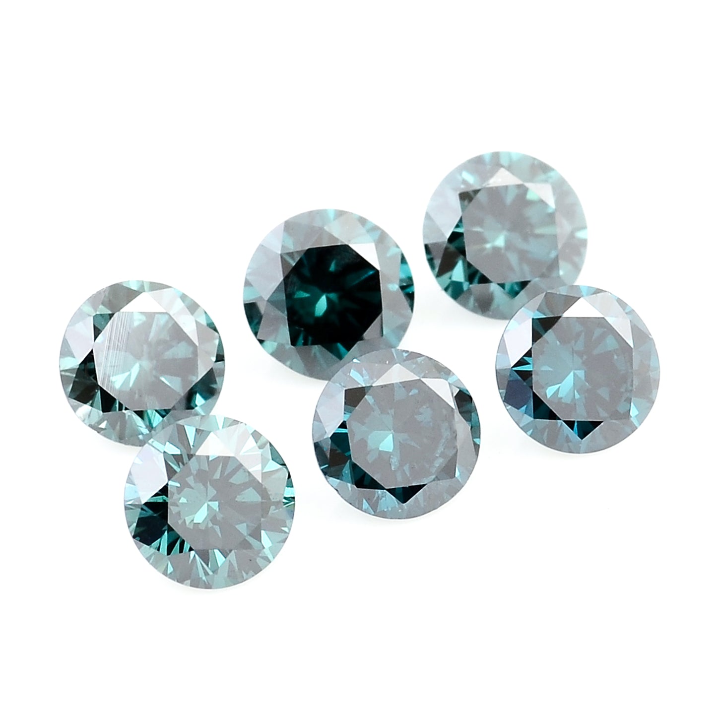 0.74 Blue Diamond Round Loose Gemstone