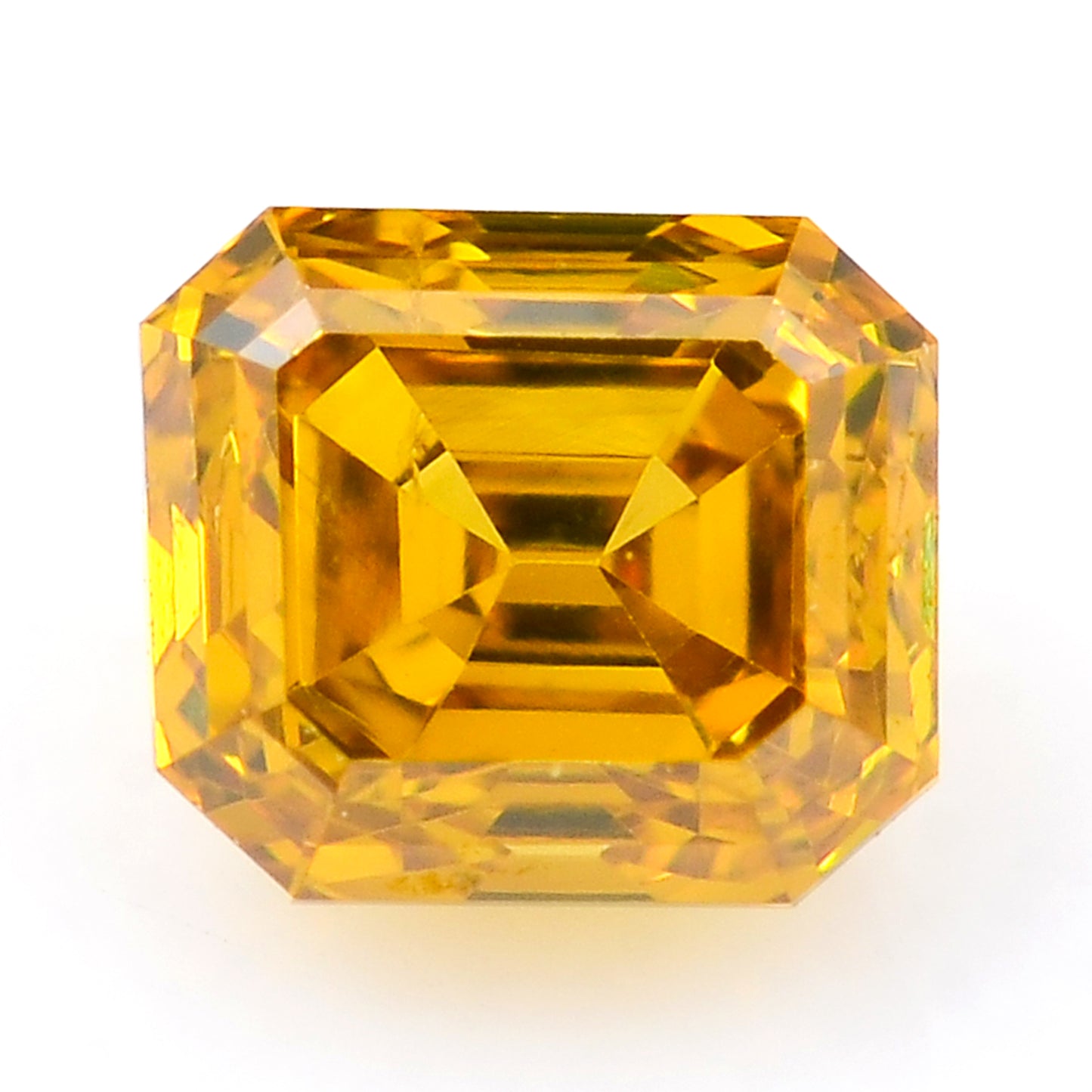 0.26 Yellow Diamond Octagon Loose Diamond