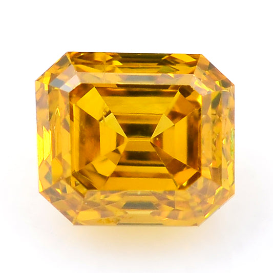 0.26 Yellow Diamond Octagon Loose Diamond