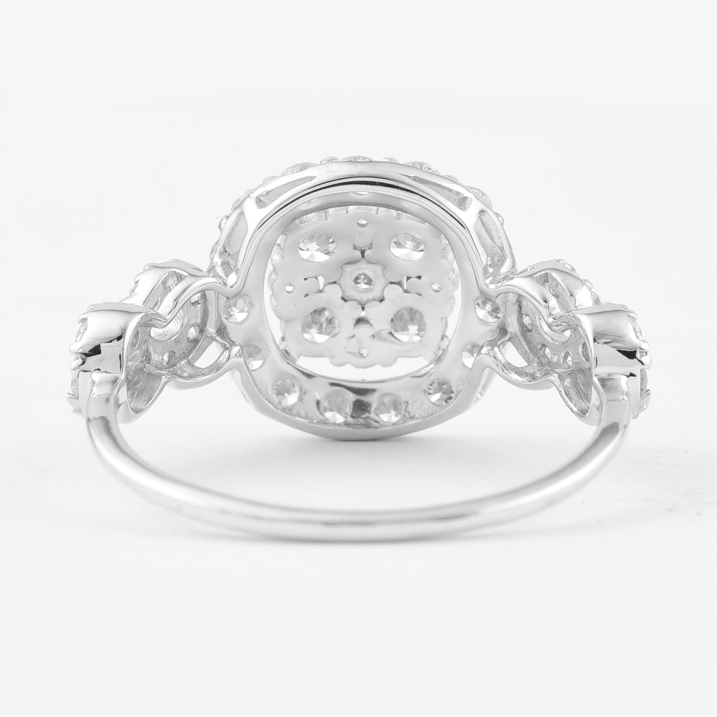 1.24 Ct Round Lab Grown Diamond 925 Silver Ring