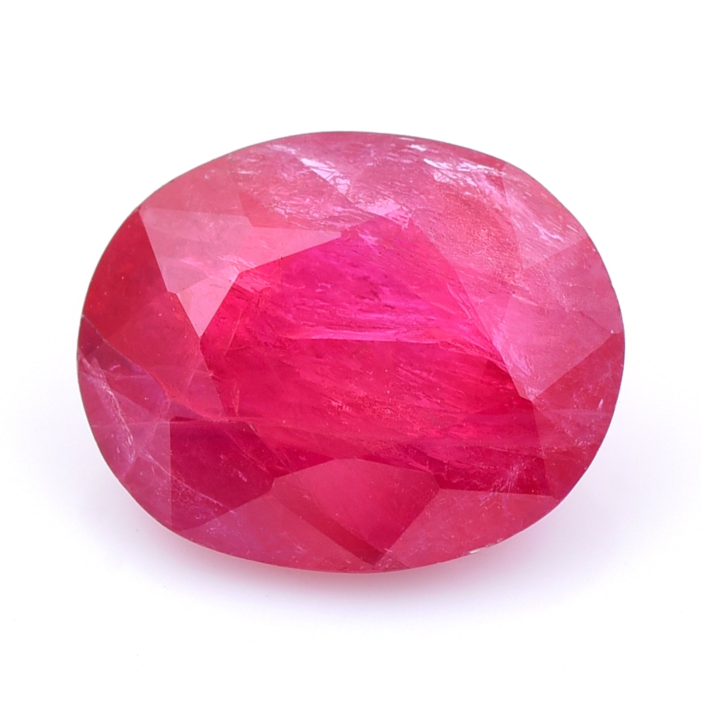 3.83 Natural Corundum Ruby Oval Mixed Cut Gemstone