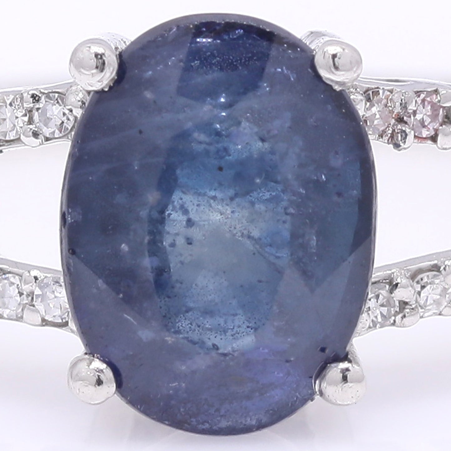1.96 Ct Oval Mixed Cut Natural Sapphire 950 Platinum Ring