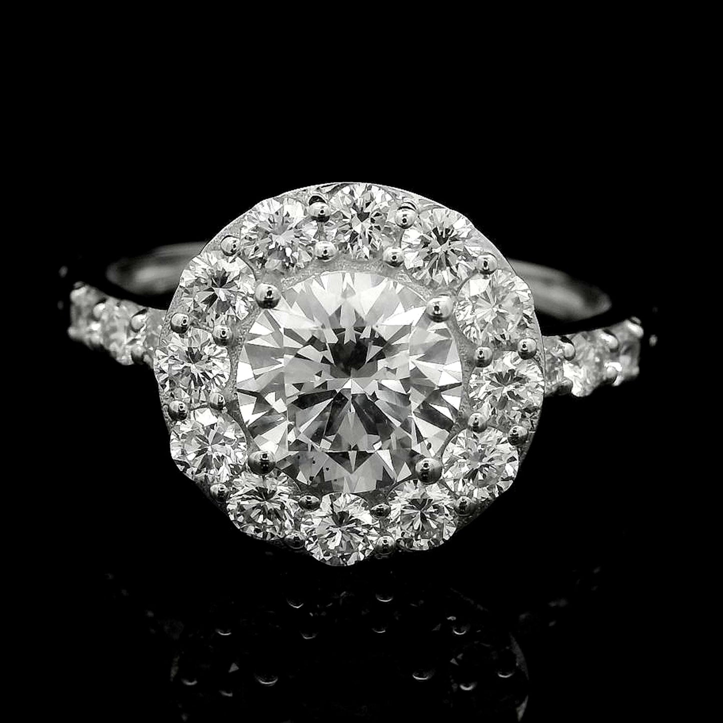 2.06 Carats Lab Grown Diamond 14K Gold Ring