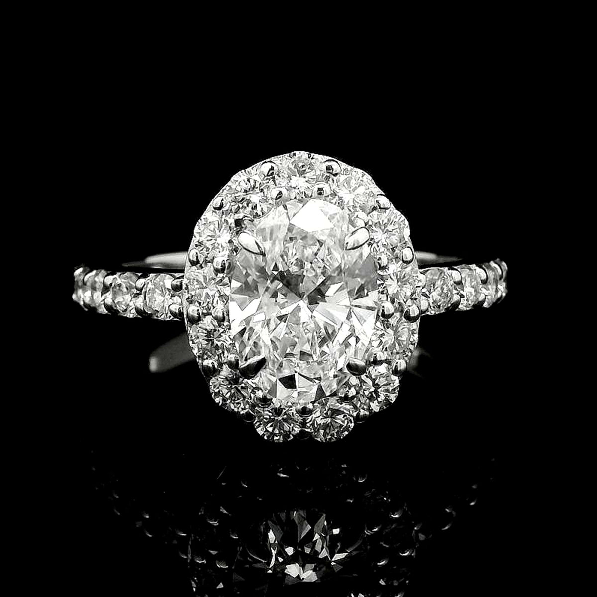 2.50 Carats Lab Grown Diamond 14K Gold Ring