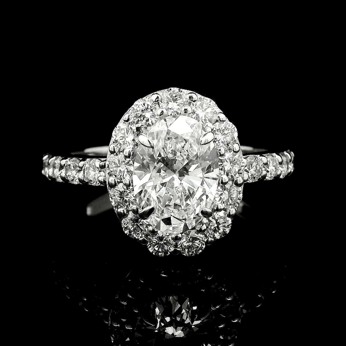 2.50 Carats Lab Grown Diamond 14K Gold Ring