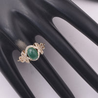 1.90 Ct Oval Emerald 9K Gold Ring