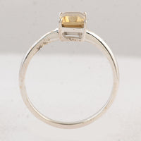 0.94 Ct Octagon Citrine 925 Sterling Silver Ring