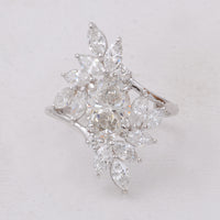2.93 Carats Lab Grown Diamond 14K Gold Ring