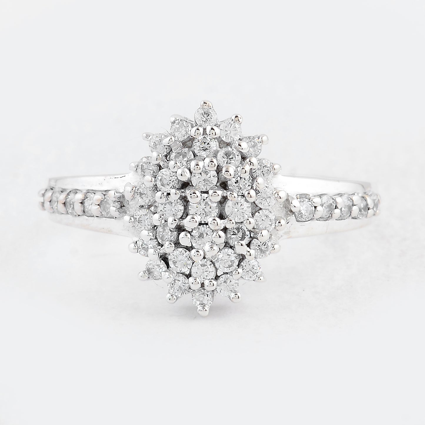 1.29 Ct Round Cubic Zirconia 925 Sterling Silver Ring