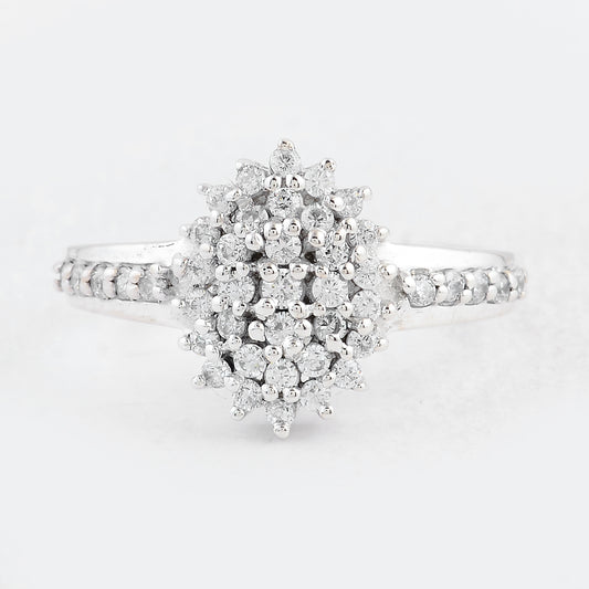 1.29 Ct Round Cubic Zirconia 925 Sterling Silver Ring