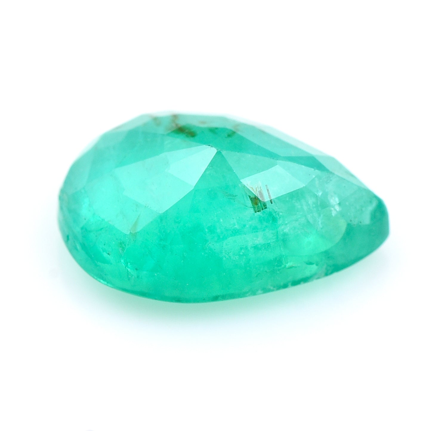 2.54 Natural Beryl Emerald Pear Mixed Cut Gemstone