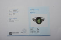 2.38 Ct Oval Mixed Cut Natural Green Sapphire 14K Gold Ring