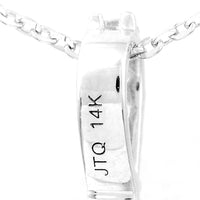 2.20 Carats Lab Grown Diamond 14K Gold Pendant