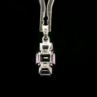 3.29 Ct Octagon Amethyst 925 Sterling Silver Pendant