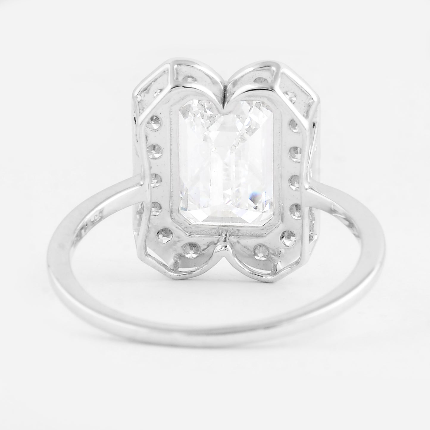 3.46 Carats Lab Grown Diamond 14K Gold Ring
