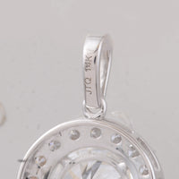 2.42 Carats Lab Grown Diamond 14K Gold Pendant