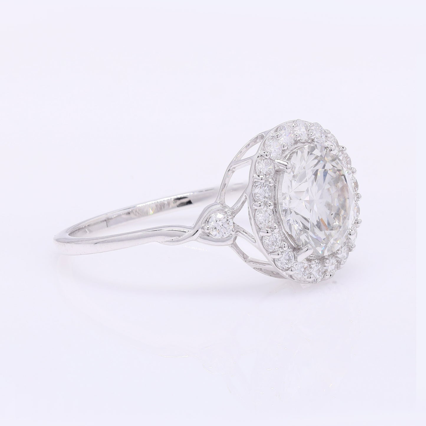 2.52 Carats Lab Grown Diamond 14K Gold Ring