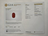 7.22 Ct Oval Cut Natural Corundum Ruby 18K Gold Ring