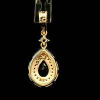 0.91 Ct Pear Sapphire 14K Gold Pendant