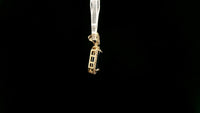 3.29 Ct Octagon Natural Sapphire 14K Gold Pendant