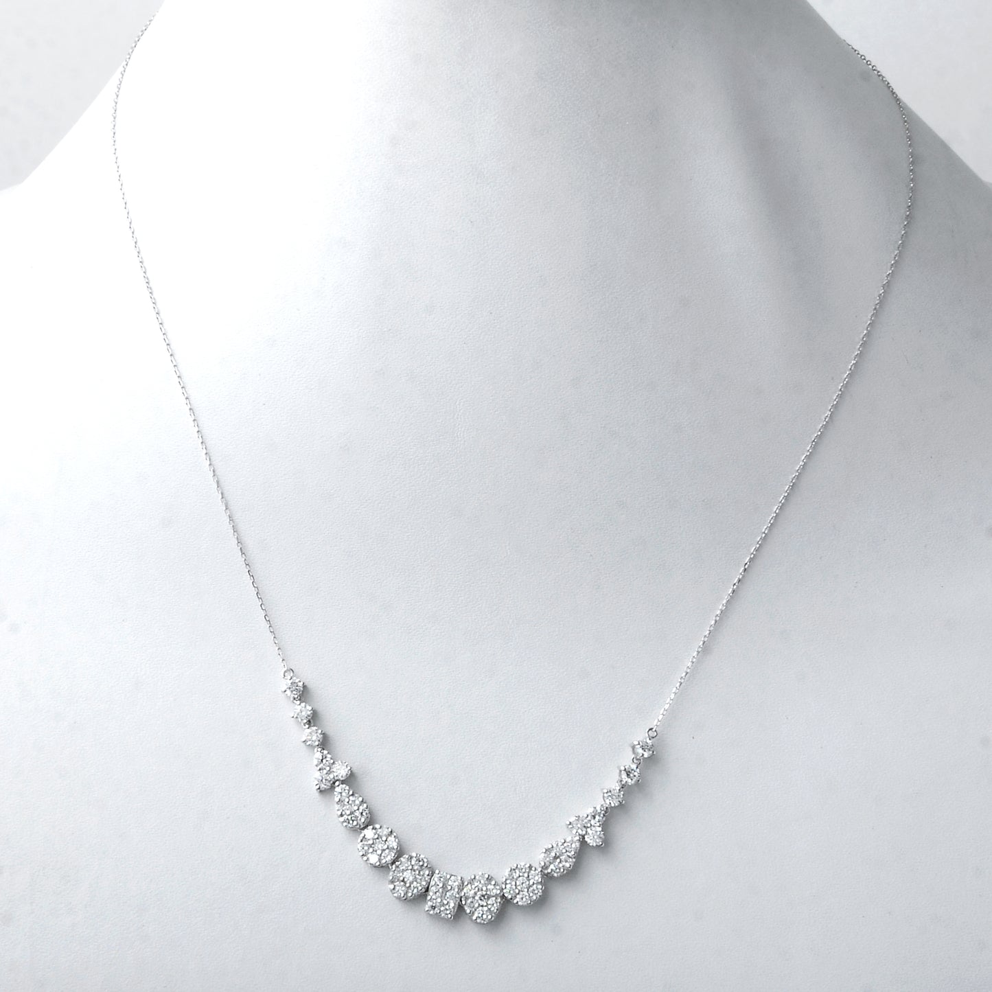 2.15 Carats Lab Grown Diamond 14K Gold Necklace
