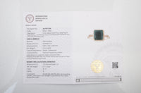 3.33 Ct Emerald Cut Natural Beryl Emerald 14K Gold Ring