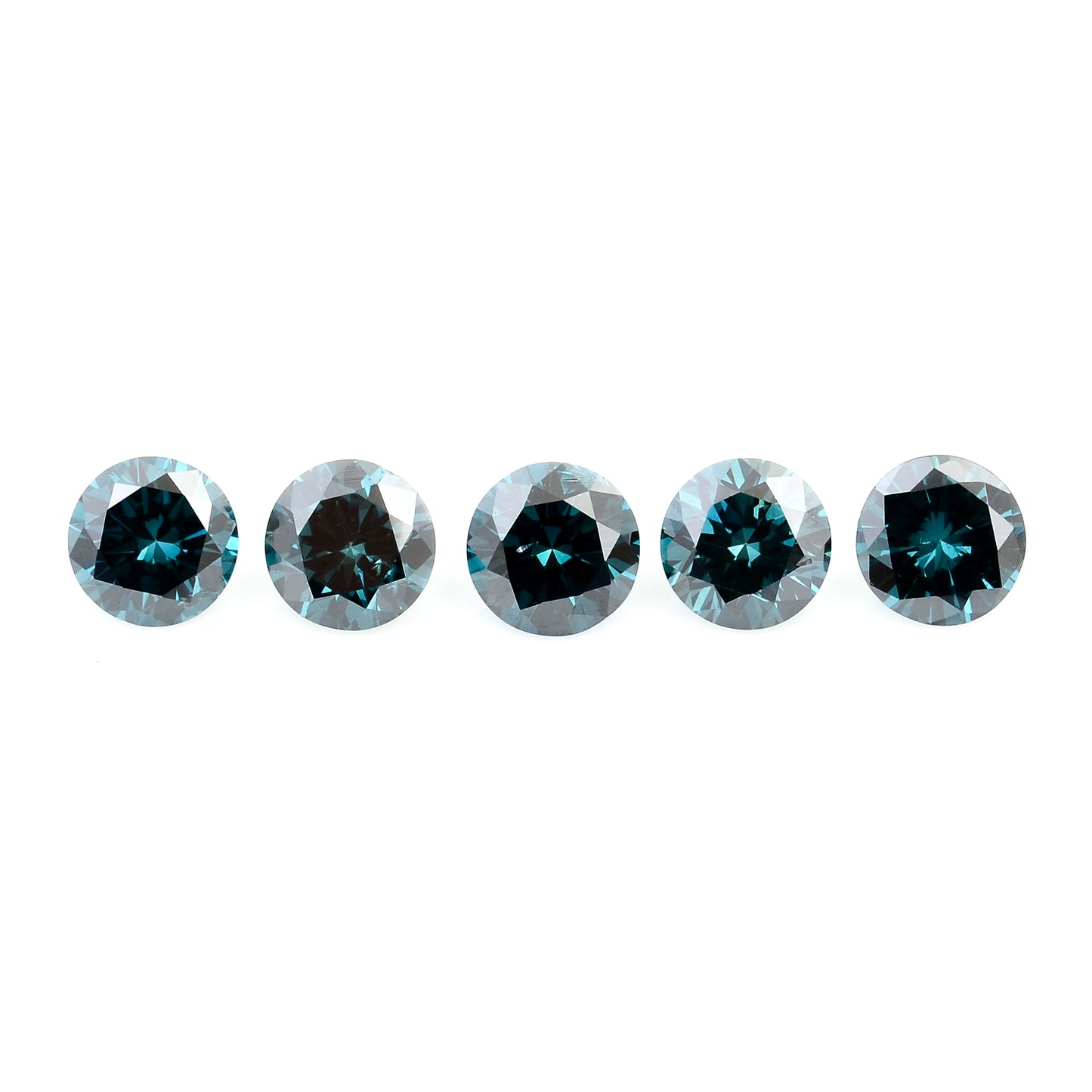 0.78 Blue Diamond Round Loose Gemstone