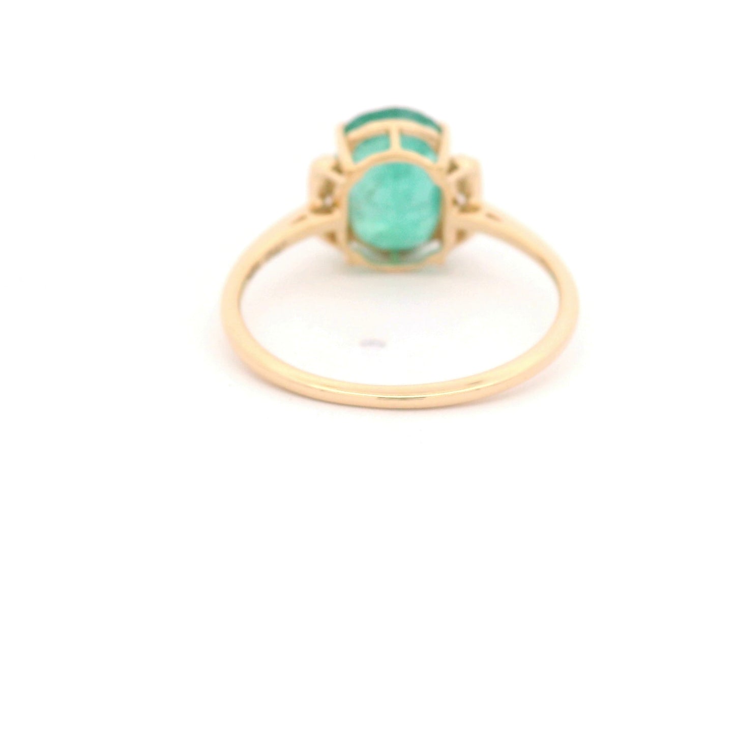 2.09 Ct Cushion Emerald 14K Gold Ring